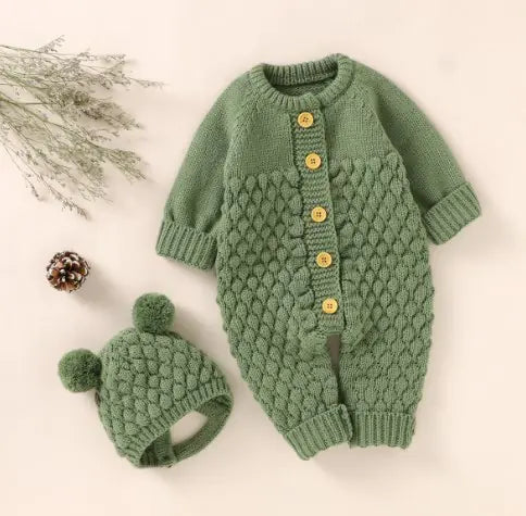 Knitted Baby Romper