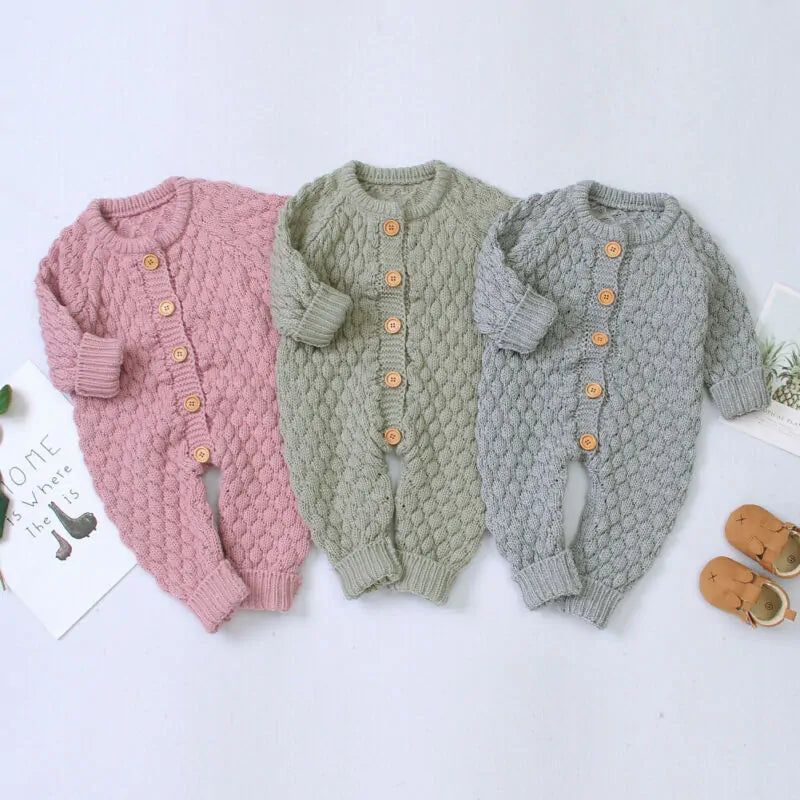 Knitted Baby Romper