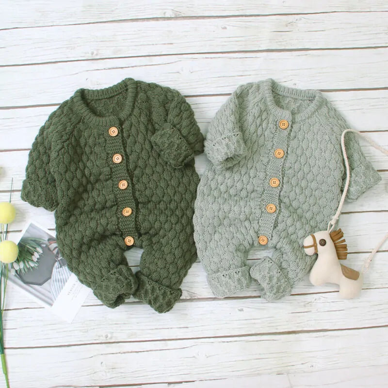 Knitted Baby Romper